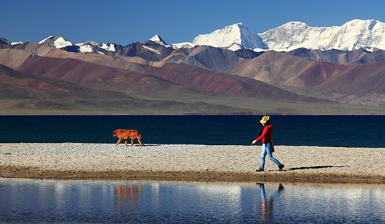 Gebirge und Berge von Tibet